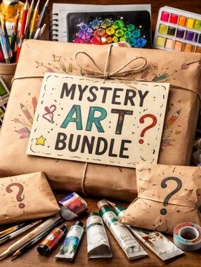 Mystery Art Bundle – Brown Paper Wrapped Gift Pack